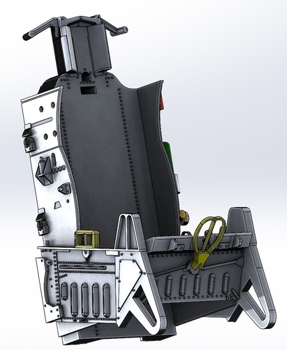 F16 ejection Seat ACEII ver2 Stl files only 3D print model 3D Print 482874