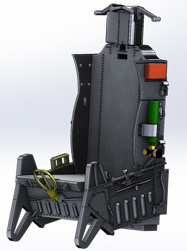 F16 ejection Seat ACEII ver2 Stl files only 3D print model 3D Print 482875