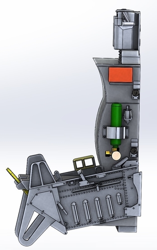 F16 ejection Seat ACEII ver2 Stl files only 3D print model 3D Print 482876