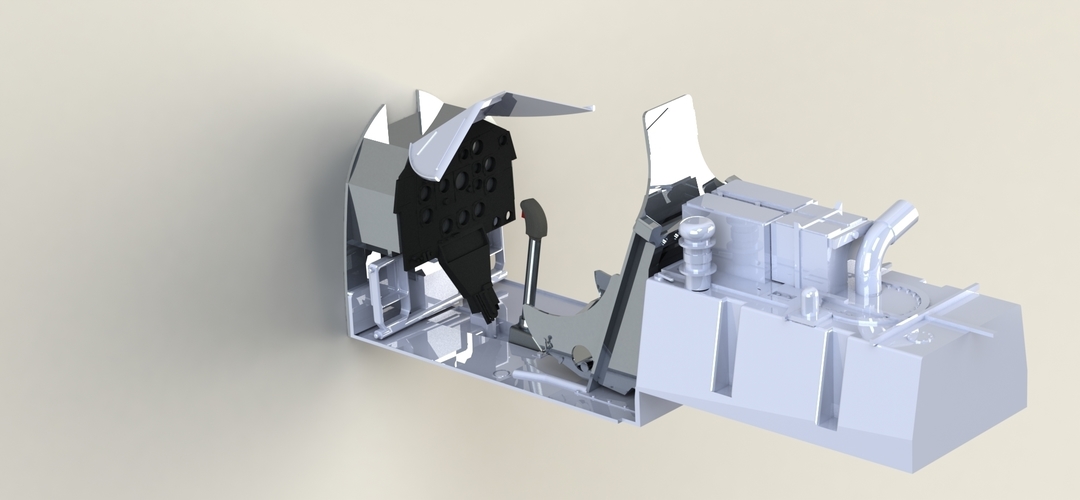 P51 mustang complete Carf Cockpit STL FILES ONLY 3D Print 482922