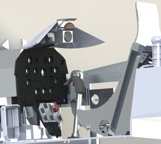 P51 mustang Carf Cockpit dashboard stl files only 3D Print 482938