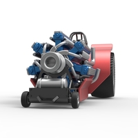 Pulling tractor with 42 cylinder Radial engine 1:25 - Thumbnail 4