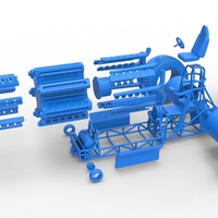 Pulling tractor with 42 cylinder Radial engine 1:25 - Thumbnail 14