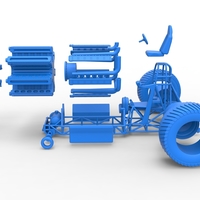 Pulling tractor with 42 cylinder Radial engine 1:25 - Thumbnail 17