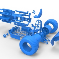 Pulling tractor with 42 cylinder Radial engine 1:25 - Thumbnail 19