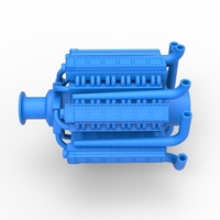 Radial engine with 42 cylinder for Pulling tractor 1:25 - Thumbnail 7