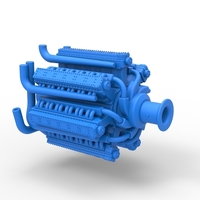 Radial engine with 42 cylinder for Pulling tractor 1:25 - Thumbnail 14