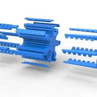 Radial engine with 42 cylinder for Pulling tractor 1:25 - Thumbnail 20