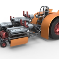 Pulling tractor with 3 turbo engines V12 1:25 - Thumbnail 1