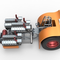 Pulling tractor with 3 turbo engines V12 1:25 - Thumbnail 8