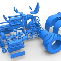 Pulling tractor with 3 turbo engines V12 1:25 - Thumbnail 14