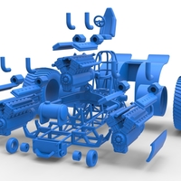 Pulling tractor with 3 turbo engines V12 1:25 - Thumbnail 16