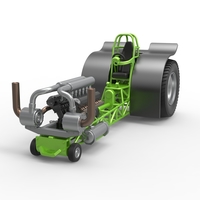 Pulling tractor with single turbo engine V12 1:25 - Thumbnail 3