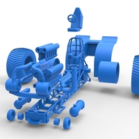 Pulling tractor with single turbo engine V12 1:25 - Thumbnail 16