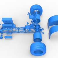 Pulling tractor with single turbo engine V12 1:25 - Thumbnail 18