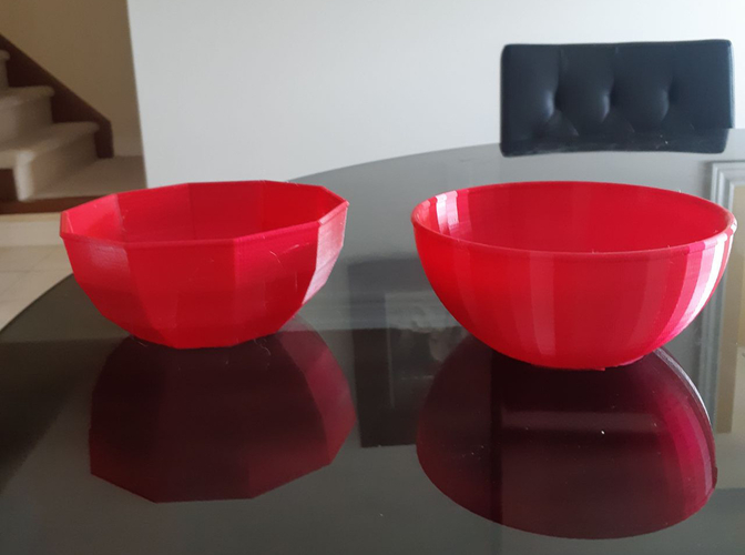 Kitchen Bowl (Classic and Low Polygon) 3D Print 483074