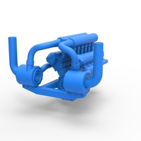 Turbo engine V12 for pulling tractor 2 Scale 1:25 - Thumbnail 3