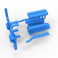 Turbo engine V12 for pulling tractor 2 Scale 1:25 - Thumbnail 13