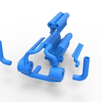 Turbo engine V12 for pulling tractor 2 Scale 1:25 - Thumbnail 15