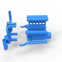 Turbo engine V12 for pulling tractor 2 Scale 1:25 - Thumbnail 16