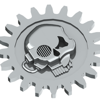 Small Adeptus mechanicus logo 3D Printing 48310