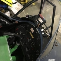 Small  Corsair F4U dashboard cockpit For carf Model 3D print model 3D Printing 483119