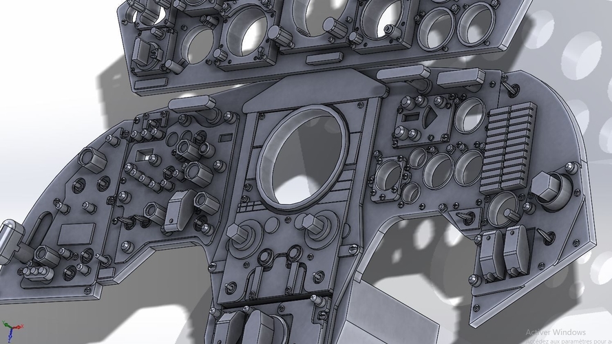 F104 Starfighter internal cockpit Stl files only 3D print model 3D Print 483136
