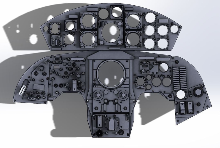 F104 Starfighter internal cockpit Stl files only 3D print model 3D Print 483138