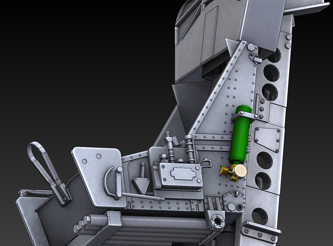 F104 Starfighter internal cockpit Stl files only 3D print model 3D Print 483140