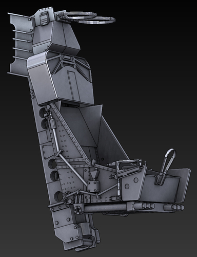 F104 Starfighter internal cockpit Stl files only 3D print model 3D Print 483141