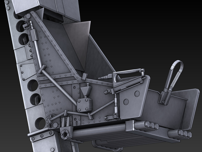 SEAT MARTIN BAKER MK7 F104 Starfighter STL FILES ONLY 3D Print 483146