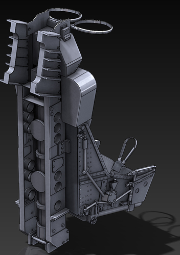 SEAT MARTIN BAKER MK7 F104 Starfighter STL FILES ONLY 3D Print 483150