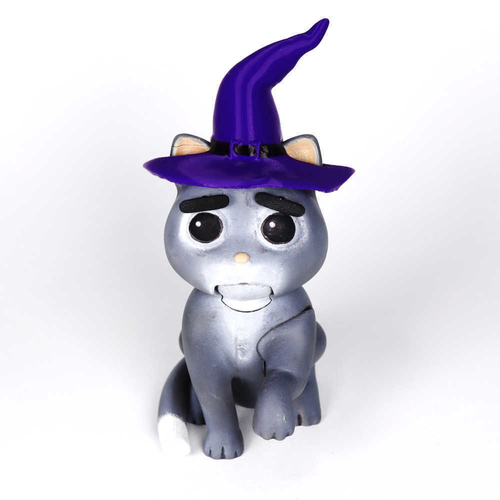 HALLOWEEN LOVELY ANGRY CAT - HAT 3D Print 483269