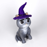 HALLOWEEN LOVELY ANGRY CAT - HAT - Thumbnail 12