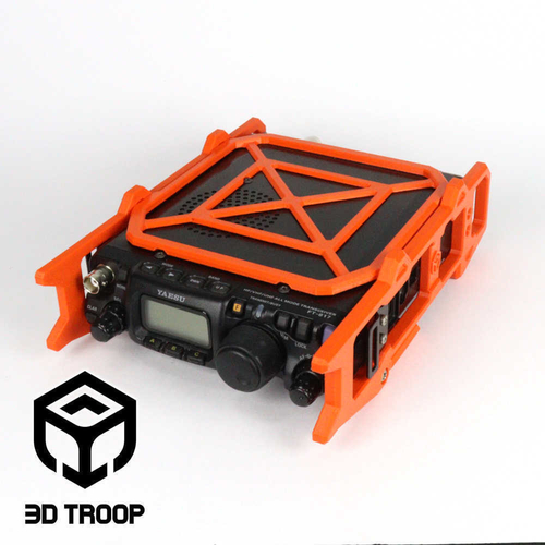 TRANSCEIVER FT-817 FT-818 PROTECTION FRAME 3D Print 483300