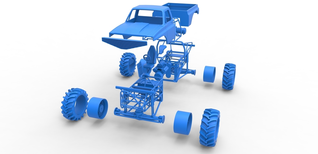 Mud truck Scale 1:25 3D Print 483475