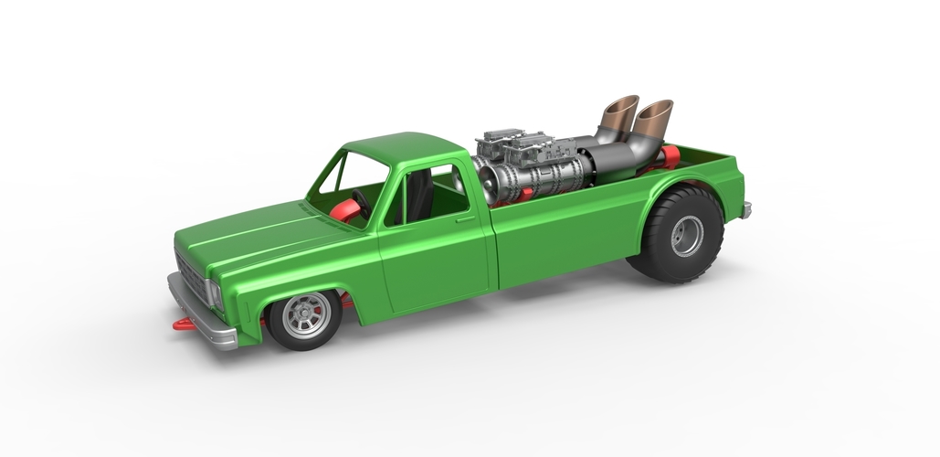 Jet pulling truck 2wd Scale 1:25 3D Print 483483