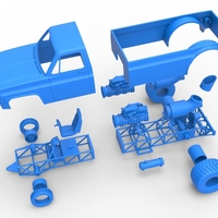 Jet pulling truck 2wd Scale 1:25 - Thumbnail 16