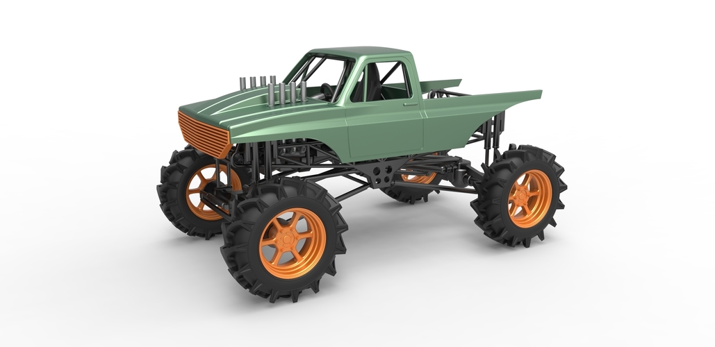 Mud truck 2 Scale 1:25 3D Print 483522