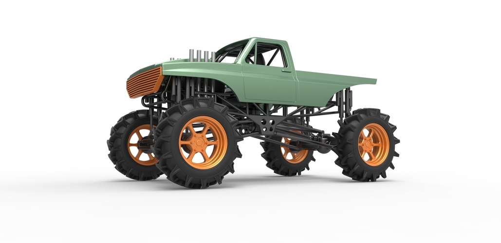 Mud truck 2 Scale 1:25 3D Print 483523