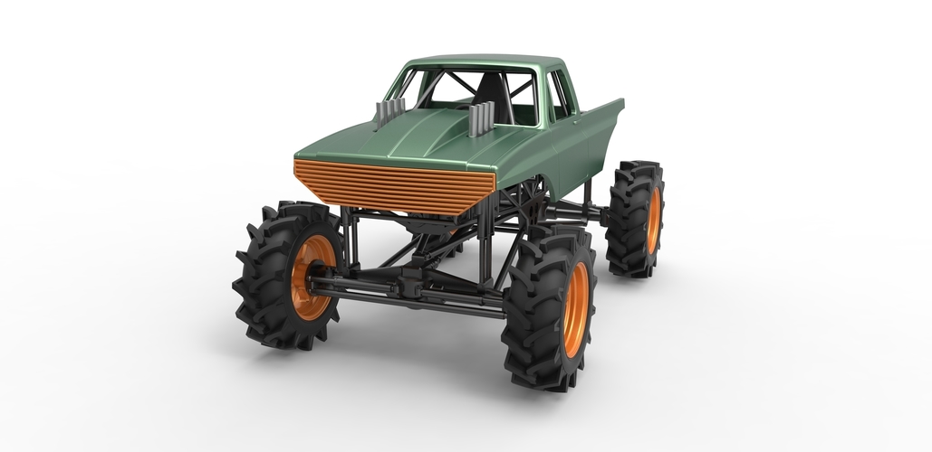 Mud truck 2 Scale 1:25 3D Print 483524