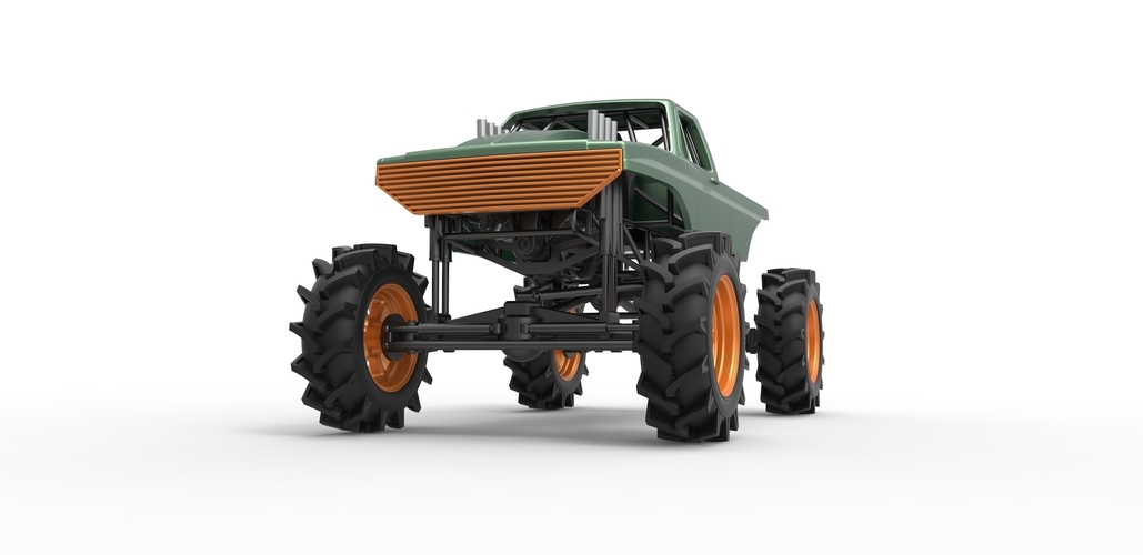 Mud truck 2 Scale 1:25 3D Print 483525