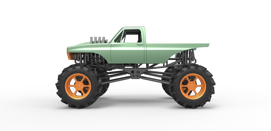 Mud truck 2 Scale 1:25 3D Print 483528