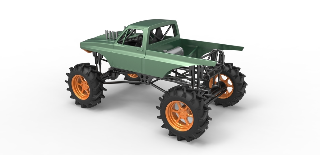 Mud truck 2 Scale 1:25 3D Print 483531