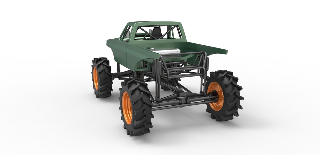 Mud truck 2 Scale 1:25 3D Print 483532