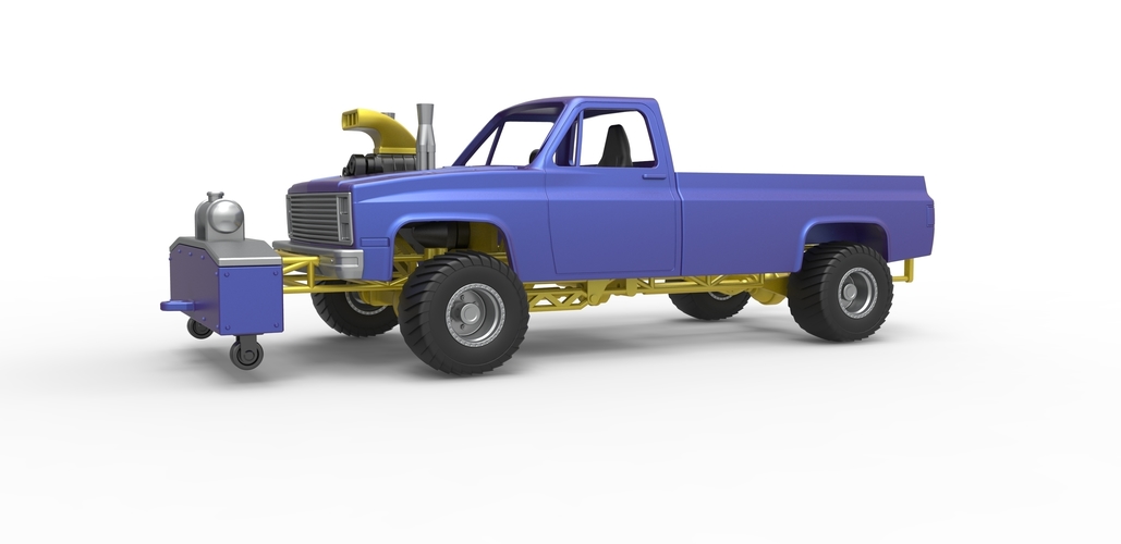 Pulling truck 4wd Scale 1:25 3D Print 483558