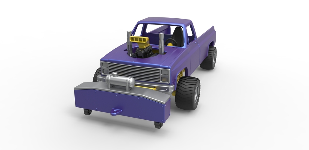 Pulling truck 4wd Scale 1:25 3D Print 483559