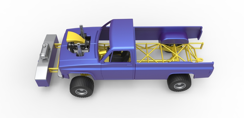 3D Construction figure, Pick-up truck, size 19,5x8x12 cm, 1 pc