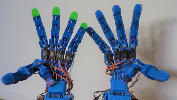 Medium LAD Robotic Hand v2.0 3D Printing 483591