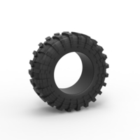 Small Diecast offroad tire 39 Scale 1:25 3D Printing 483592